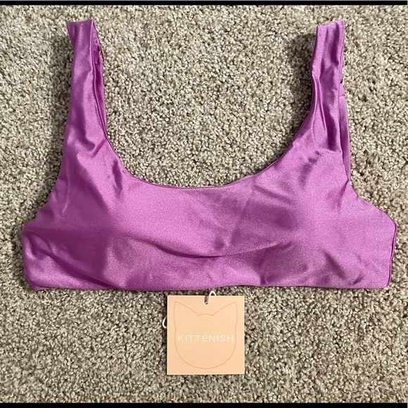 Kittenish | Swim | Nwt Kittenish Jasmine Lilac Bikini Top | Poshmark